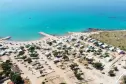 Übersicht der Stellplätze mit Meerblick von Autocamp Navis in Kroatien