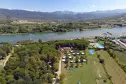 Panoramablick des River Camping Village an der ligurischen Riviera