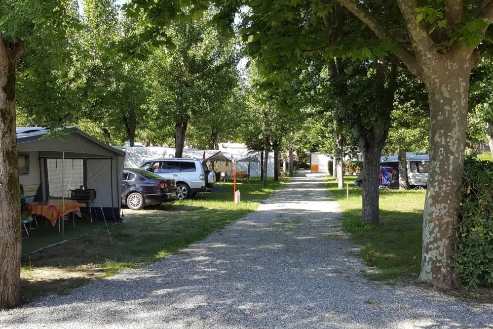 Stellplätze des Campingplatzes Taimi in Marina di Massa in der Toskana