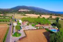 Panoramablick auf das Green Village Assisi Camping in Umbrien