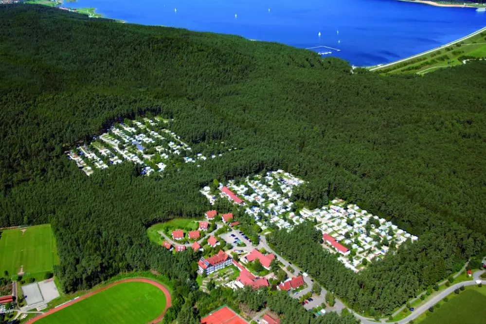 Ansicht von Waldcamping am Brombachsee in Bayern in Deutschland