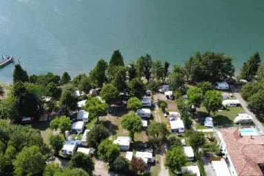 View of Lake Idro from the camping Belvedere Idro