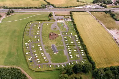 View of the Camac Valley Caravan and Camping Park in Dublin, Ireland