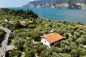 Panoramic view of Lake Garda from the Lombardi campsite