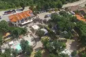 panoramic view of the swimming pool and the camping Il Sergente in Barberino del Mugello in Tuscany