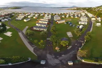 Sea view pitches at Caseys Caravan & Camping Park in Munster in Ireland