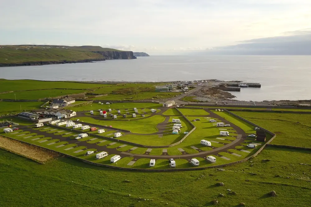 View of Nagles Camping & Caravan Park in the Munster region of Ireland