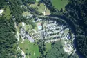 panoramica dall'alto con i boschi trentini del Camping Village Valmalene