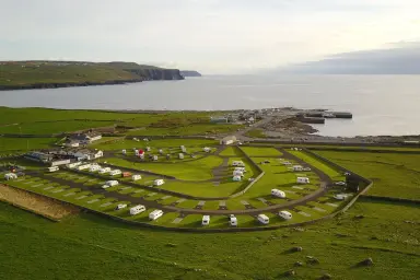 Vista del Nagles Camping & Caravan Park nella regione di Munster in Irlanda