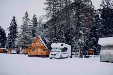 Camping Sass Dlacia, San Cassiano, Bozen-Zuid-Tirol, Italië