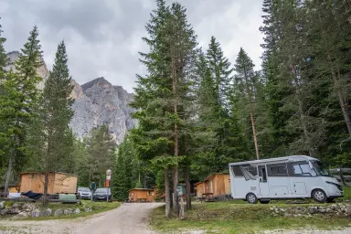 Camping Sass Dlacia, San Cassiano, Bozen-Zuid-Tirol, Italië