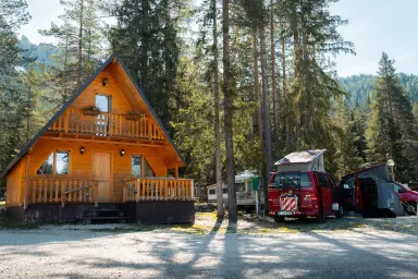 Camping Sass Dlacia, San Cassiano, Bozen-Zuid-Tirol, Italië