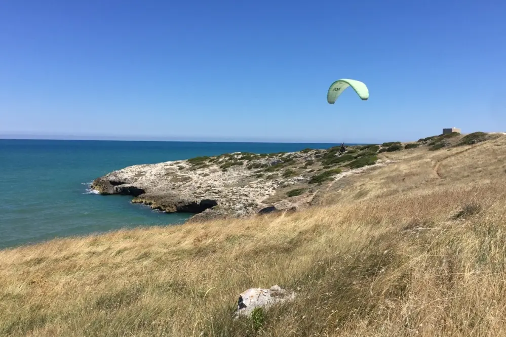 Camping village Baia Falcone, Vieste, Apulië, Italië