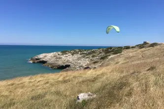 Camping village Baia Falcone, Vieste, Apulië, Italië